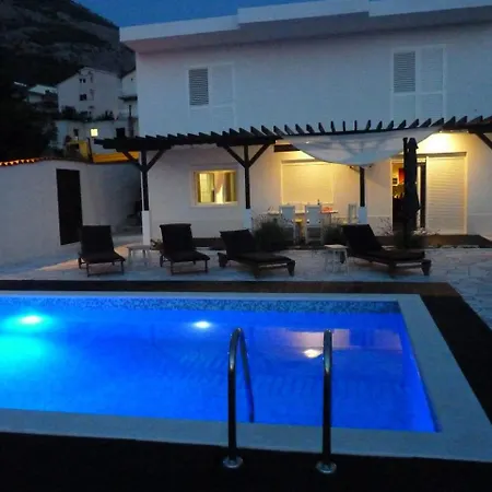 Ctma200/ Holiday House With Private Heated Pool Vila Makarská